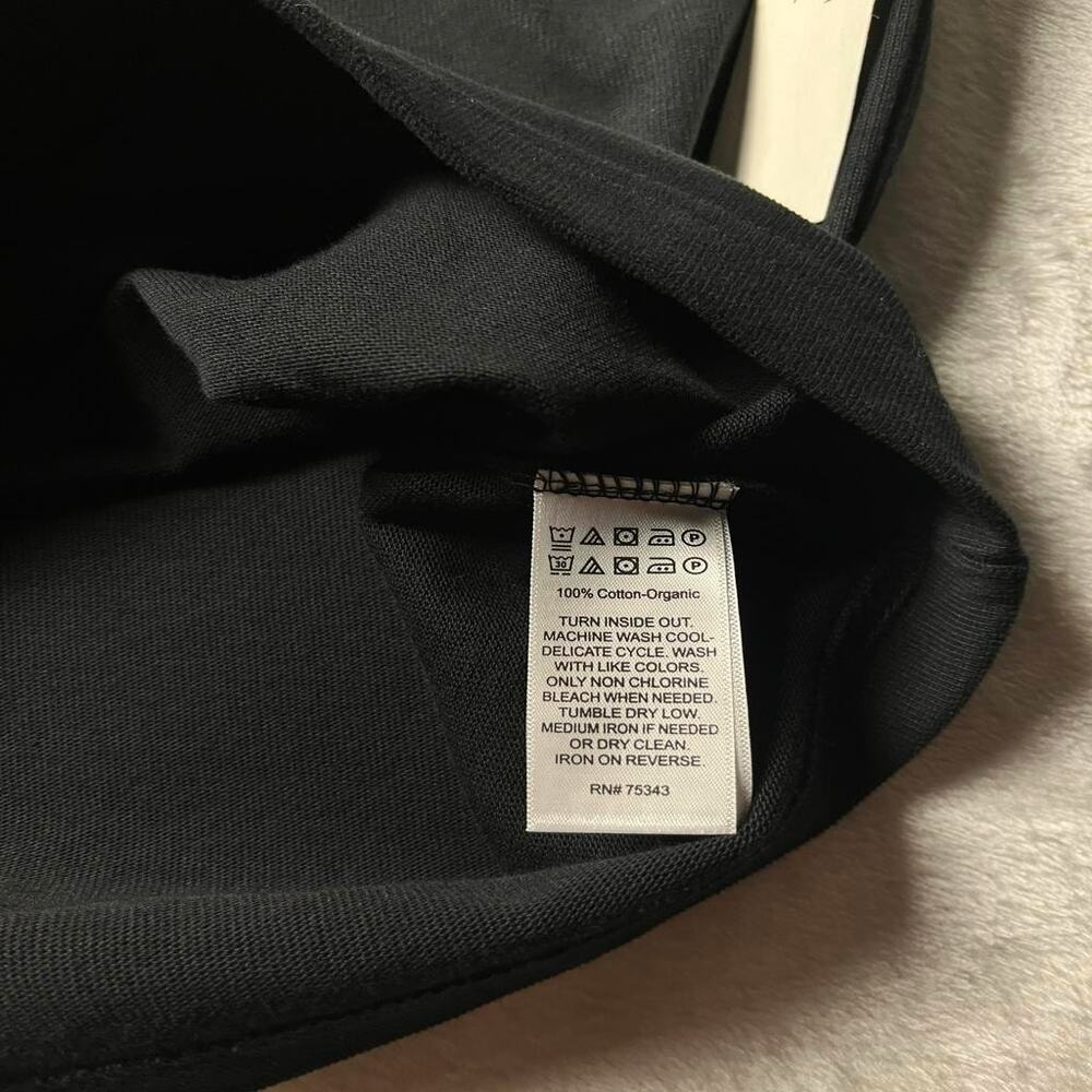 NWT Wilt 100% Organic Cotton Box T-Shirt Women's L Black Thick Heavy Luxury Feel - Picture 4 of 6